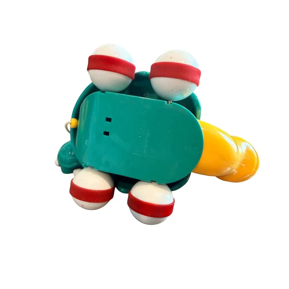 Vintage Tomy Toy Lot Push n Go Plane Stacking Caterpillar & Pull Along Turtle